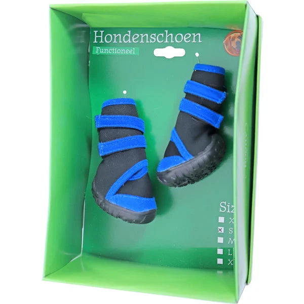 AnimalstoreXL Boon zwart/blauwe functionele hondenschoenen