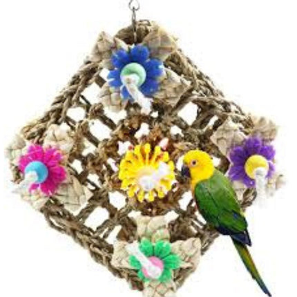 Boon Climbing Mat Braided with Wood with Rope 30cm