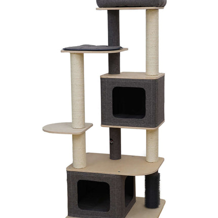 AnimalstoreXL Ebi Krabpaal Tripoli Linen Fabric - 58x48x142cm Beige