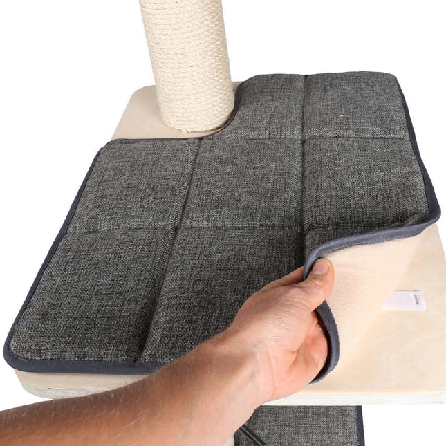 AnimalstoreXL Ebi Krabpaal Tripoli Linen Fabric - 58x48x142cm Beige