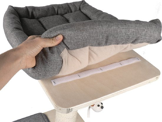 Ebi Krabpaal Toledo Linen Fabric - 58x48x110cm Beige - 58x48x142cm Beige