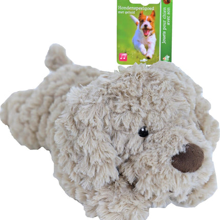 AnimalstoreXL Boon Hond Pluche Beige met Piep 34cm