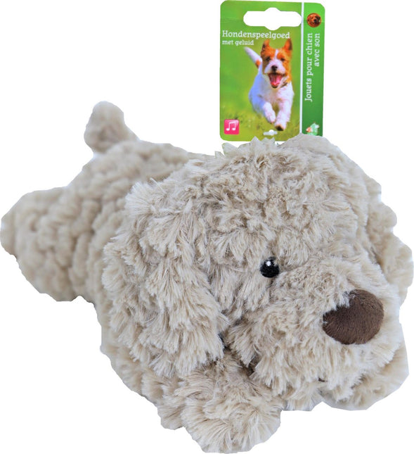 AnimalstoreXL Boon Hond Pluche Beige met Piep 34cm