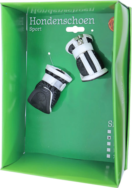 AnimalstoreXL Boon Hondenschoen Sport Zwart Wit xL 2 stuks