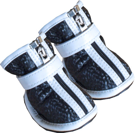 AnimalstoreXL Boon Hondenschoen Sport Zwart Wit S 2 stuks