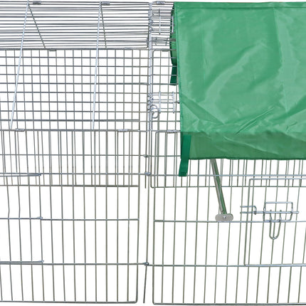AnimalstoreXL Boon Draadren Puntdak met Zonned.Verz 180x75x75cm