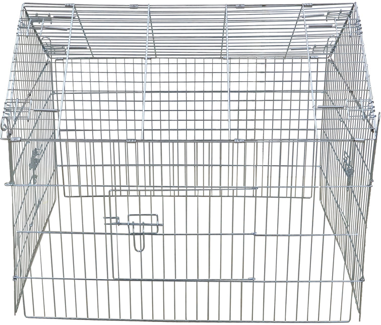 AnimalstoreXL Boon Draadren Puntdak Verzinkt 90x75x75cm