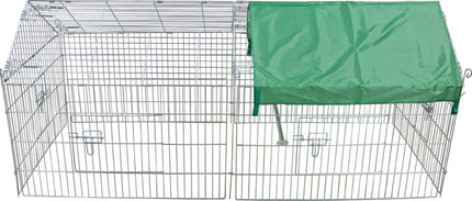 AnimalstoreXL Boon Draadren Puntdak met Zonned.Verz 180x75x75cm