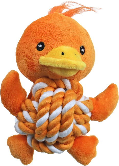 AnimalstoreXL Boon Eend Pl. met Touwbal Buik en Piep 15cm