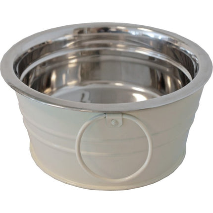 AnimalstoreXL Boon Eetbak RVS Metaal Hond Brocante Cr. 16cm