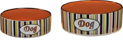 AnimalstoreXL Boon Eetbak Steen Hond Gestreept 20cm