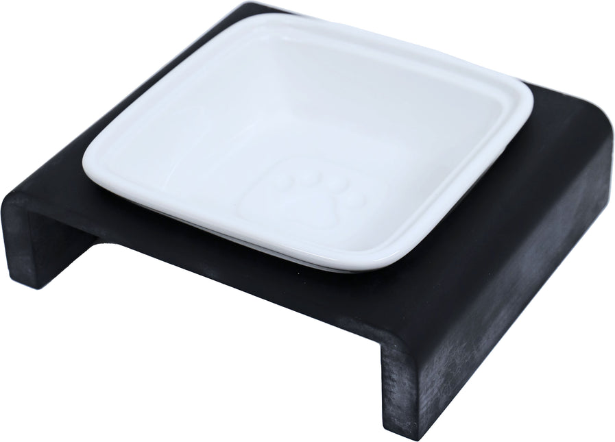 AnimalstoreXL Boon Eetbak met Houten Frame Hond Enkel 17cm