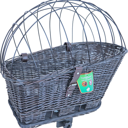 Boon Fietsmand Riet Achterop met Rek Nat 42 57cm