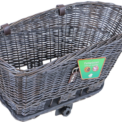 Boon Fietsmand Riet Achterop met Rek Nat 42 57cm