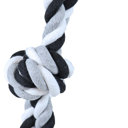 AnimalstoreXL Boon Floss Toy Halter Zwart/Wit Large