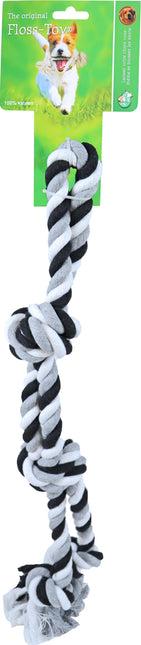 AnimalstoreXL Boon Floss Toy Halter Zwart/Wit Large