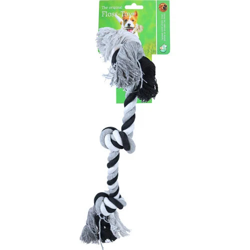 Boon Floss Toy Zwart Wit 4 Knoop