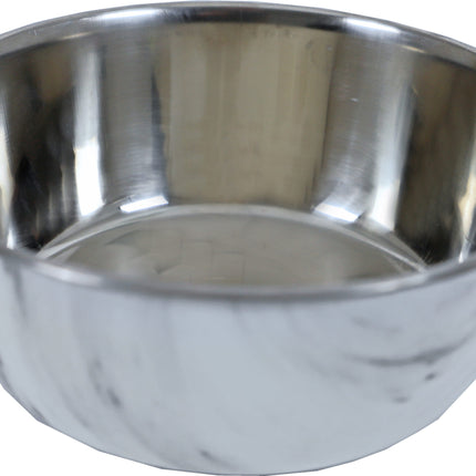 AnimalstoreXL Boon Eetbak Rvs Hond Deco Marmer 1890ml