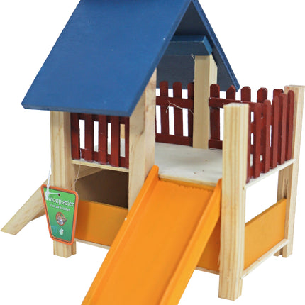 AnimalstoreXL Boon Hamsterhuis met Veranda Gekleurd 19cm