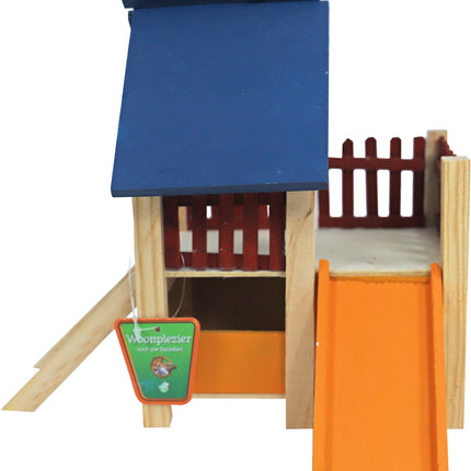 AnimalstoreXL Boon Hamsterhuis met Veranda Gekleurd 19cm