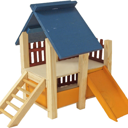 AnimalstoreXL Boon Hamsterhuis met Veranda Gekleurd 19cm