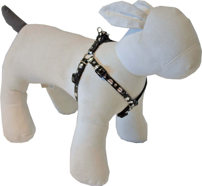 AnimalstoreXL Boon Tuig BH Nyl PU Bubble Zwart 10mm 25-35cm