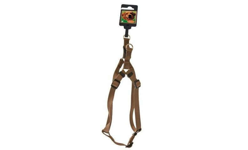 AnimalstoreXL Boon Tuig BH Nylon Bruin 10mm H25 B35