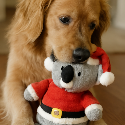 Boon Koala Plush with Christmas Suit Grey 32cm