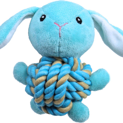 AnimalstoreXL Boon Konijn Pl. met Touwbal Buik en Piep 15cm