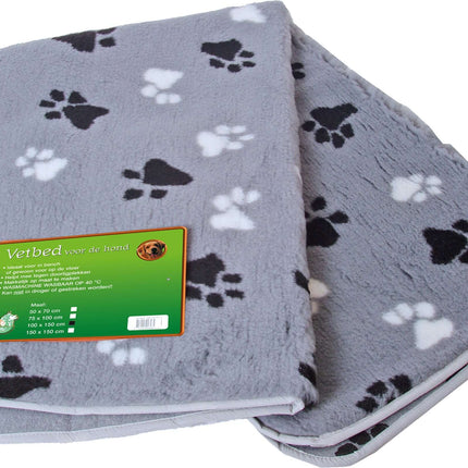AnimalstoreXL Boon Vetbed Gebiesd Grijs met Poot 100x150cm