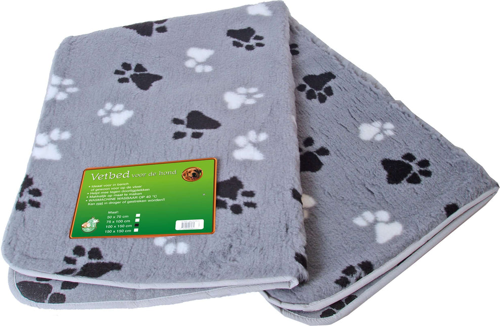 AnimalstoreXL Boon Vetbed Gebiesd Grijs met Poot 100x150cm