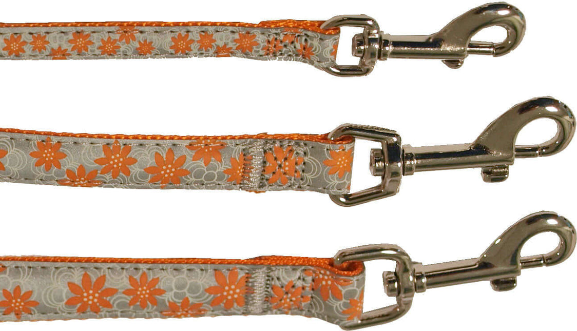 AnimalstoreXL Boon Lijn Nyl PU Reflect. Oranje 10mm 130cm