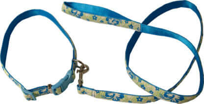 AnimalstoreXL Boon Lijn Nylon PU Glow Blauw 10mm 130cm