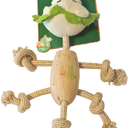 AnimalstoreXL Boon Leeuw Hout Natural met Touw 30cm