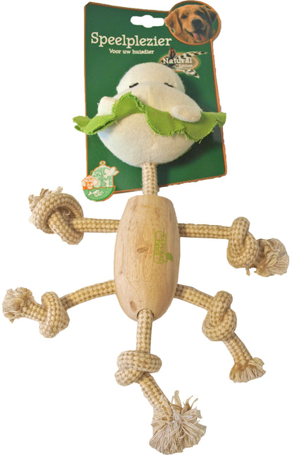 AnimalstoreXL Boon Leeuw Hout Natural met Touw 30cm