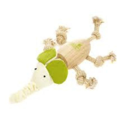 Boon Lion Wood Natural with Rope 30cm