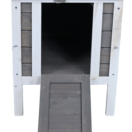 AnimalstoreXL Boon Nachthok Bouwp. Grijs Wit 42x52x48cm