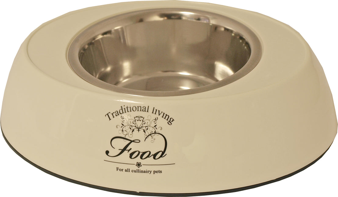 AnimalstoreXL Boon Ovalen Eetbak Hond Food 29cm Beige
