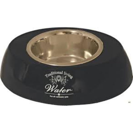 Boon Oval Eater Dog Water 29cm Black