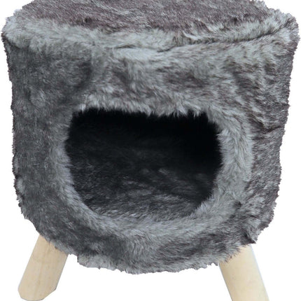 Boon Poef Rond met Gat Pluche 42x50cm