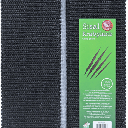 AnimalstoreXL Boon Krabplank Sisal met Catnip Hoekmodel 23x52cm