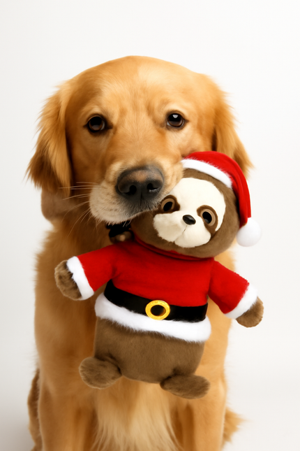 Boon Sloth Plush with Christmas Suit Brown 32cm