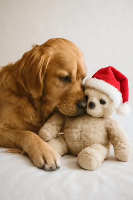 Boon Sloth Plush with Santa Hat Beige 40cm