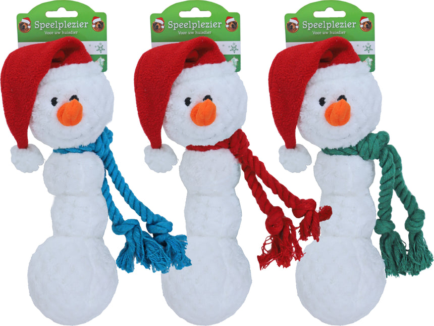 AnimalstoreXL Boon Sneeuwpop Pluche met Kerstmuts Ass. 35cm