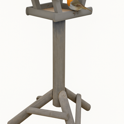 Boon Voederhuis Grijs Mini Stro Dak - Wit Mini Tenen Dak