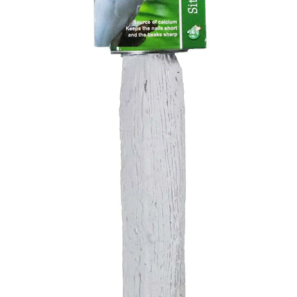 AnimalstoreXL Boon Zitstok Calcium Wit met Schroefdraad 24,5cm