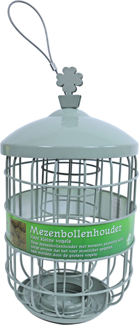 AnimalstoreXL Mezenbhou.Met.Kl.Vogels Grijs/Grn Small