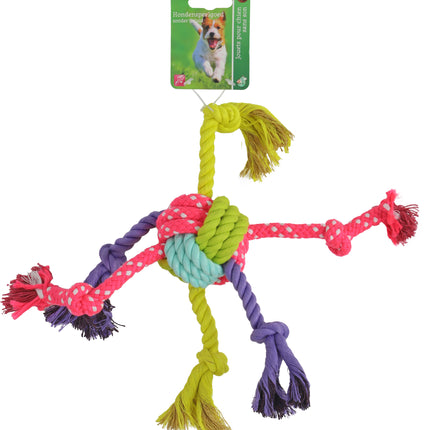 Boon Hond Speelgoed Knoopbal + Knoopslierten 33cm