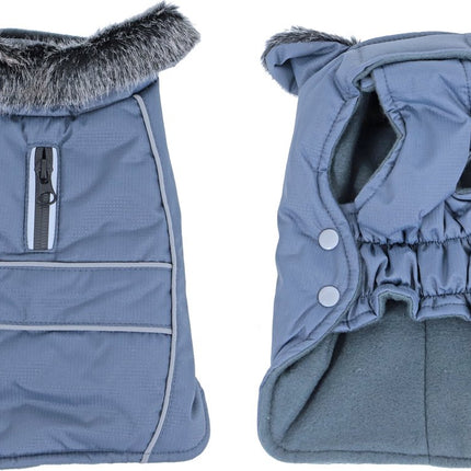 AnimalstoreXL Boony hondenjas Parka bontkraag grijs