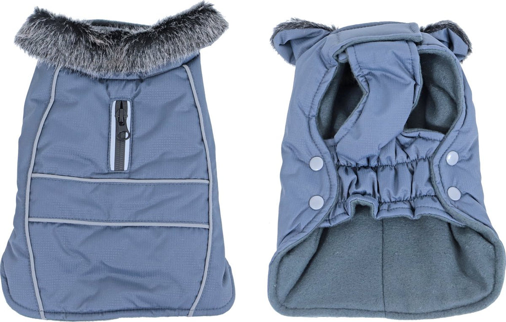 AnimalstoreXL Boony hondenjas Parka bontkraag grijs